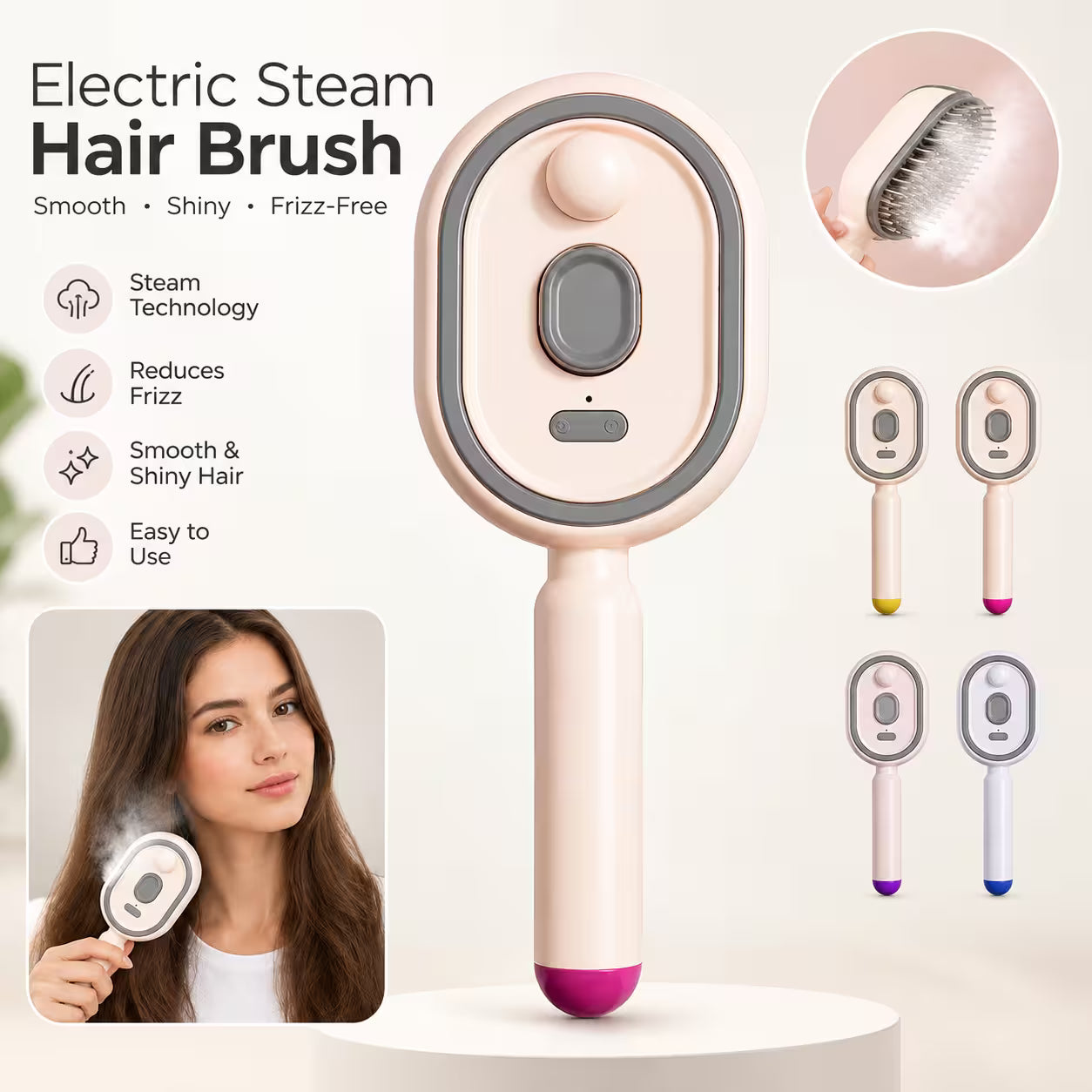 Electric Steam Hair Brush