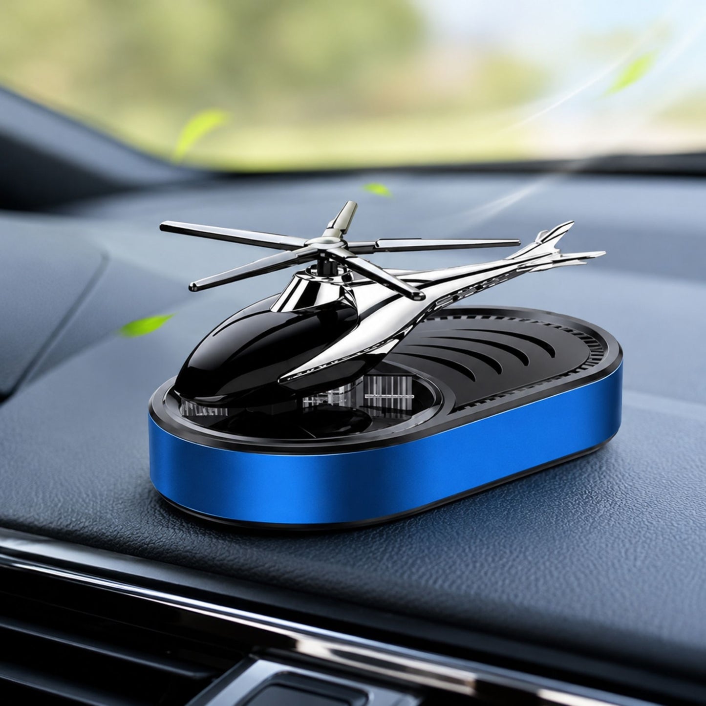 Solar Helicopter Car Perfume