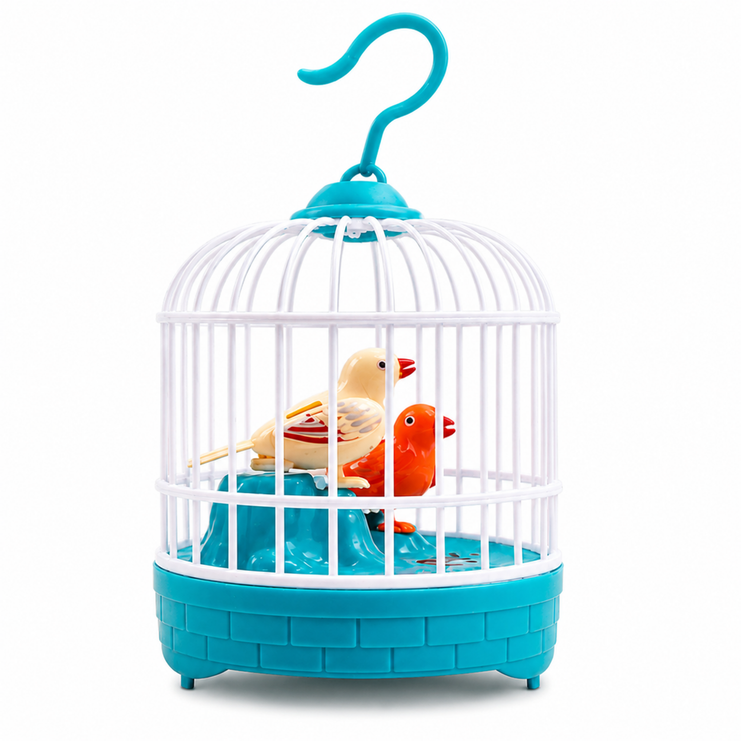 Cute Love Birds Singing Cage