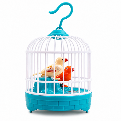 Cute Love Birds Singing Cage