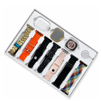 i20 ULTRA 2 MAX SUIT 10 IN 1 BOX | ULTRA SMART WATCH WITH AIRPODS PRO-2
