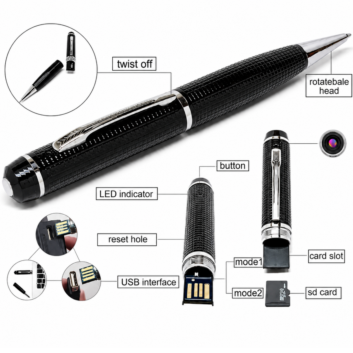 Mini Camera Pen