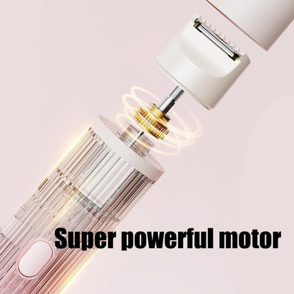 Double Head Electric Shaver – Portable USB Rechargeable Hair Remover for Women