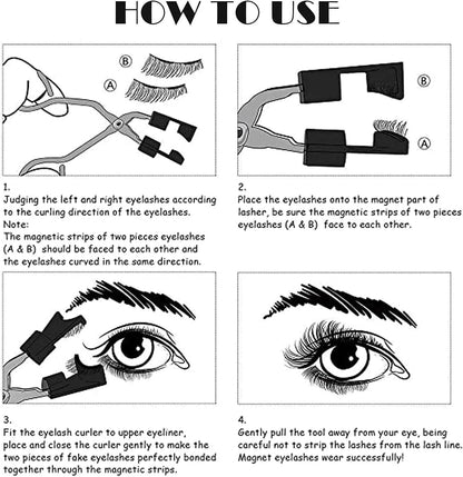 Easily Apply Magnetic Eyelash Curler