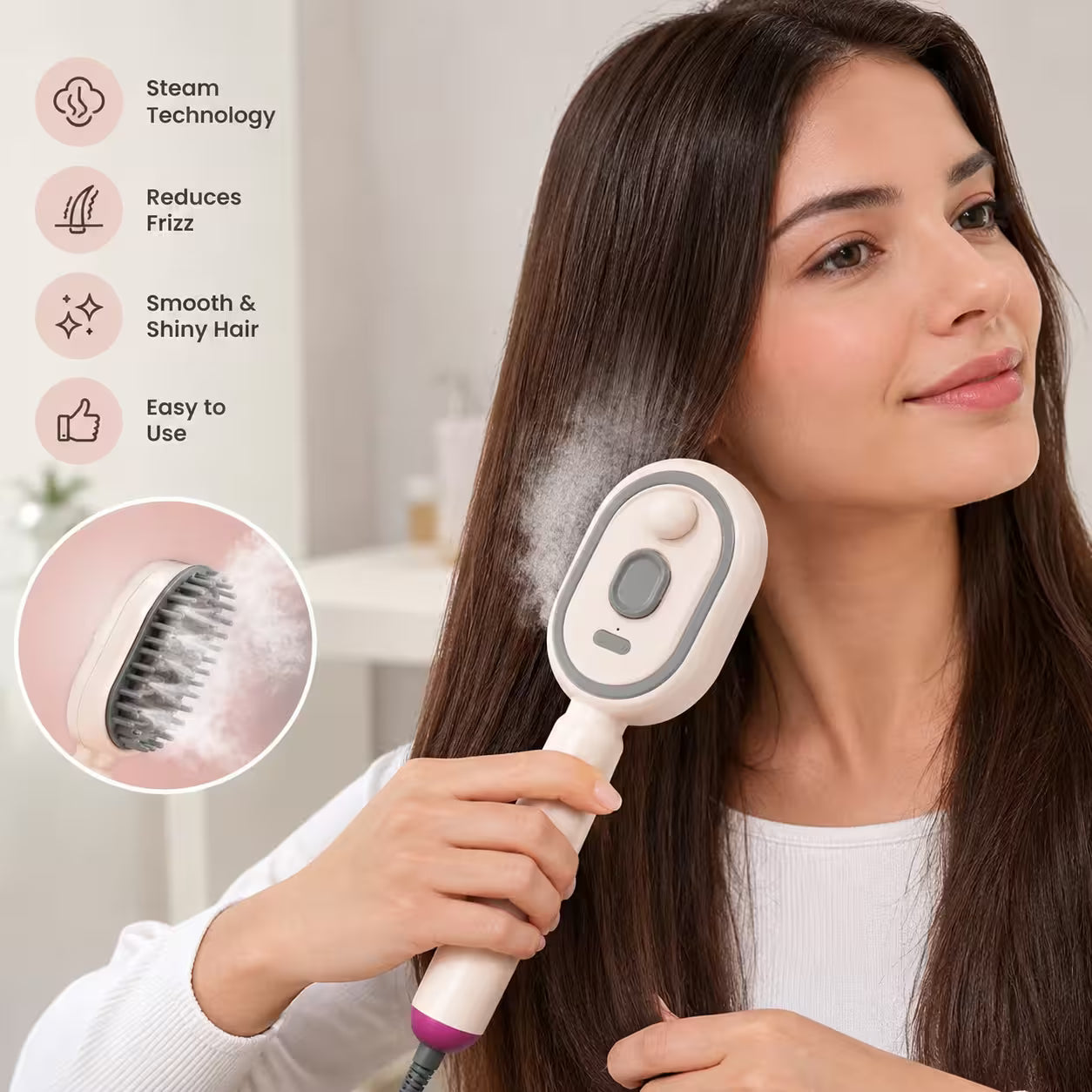 Electric Steam Hair Brush